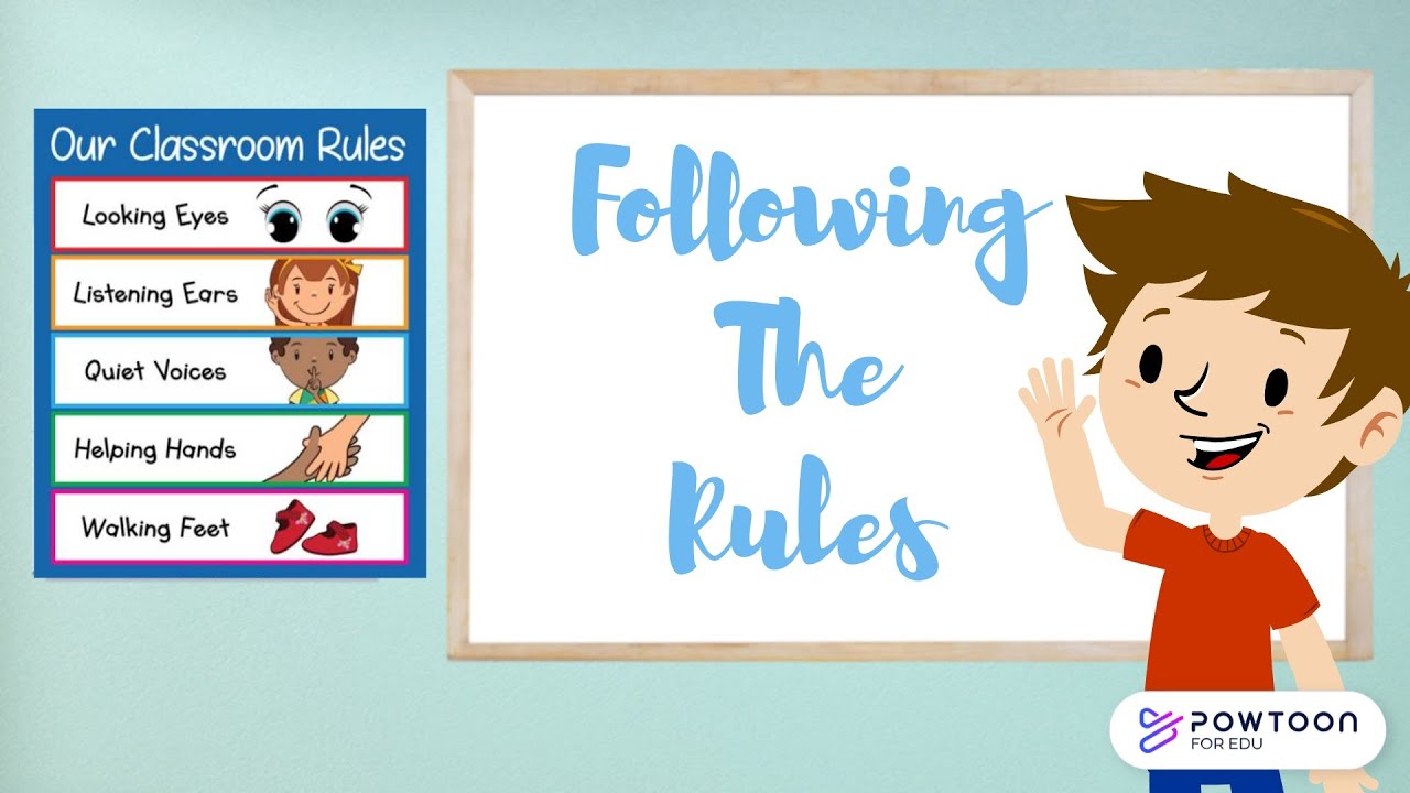 A poster about the importance of following rules.